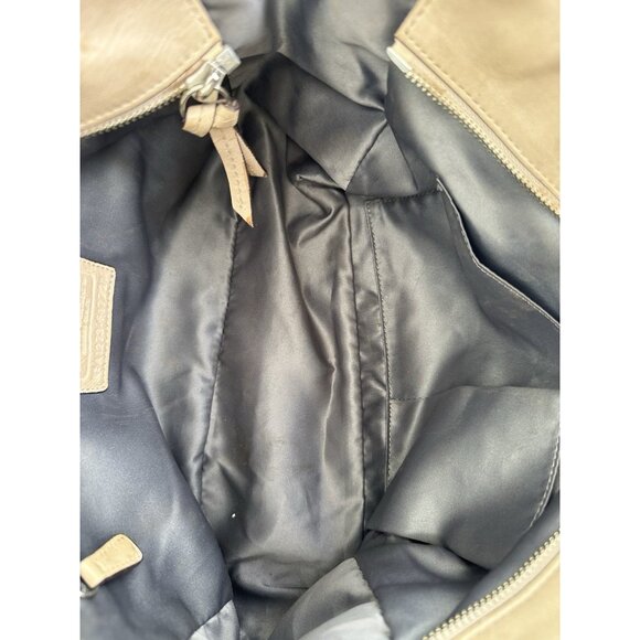 Coach F17721 Gallery Leather Shoulder Handbag Tote Purse Beige - Picture 10 of 16